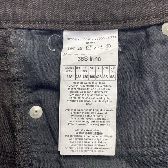 Gerry Weber Edition Irina Mid-Rise Straight Leg Casual Jeans Women Sz 6S Brown - Picture 8 of 16